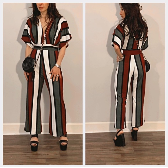 ✨LAST ONE✨Gorgeous ankle length striped jumpsuit - Picture 5 of 8